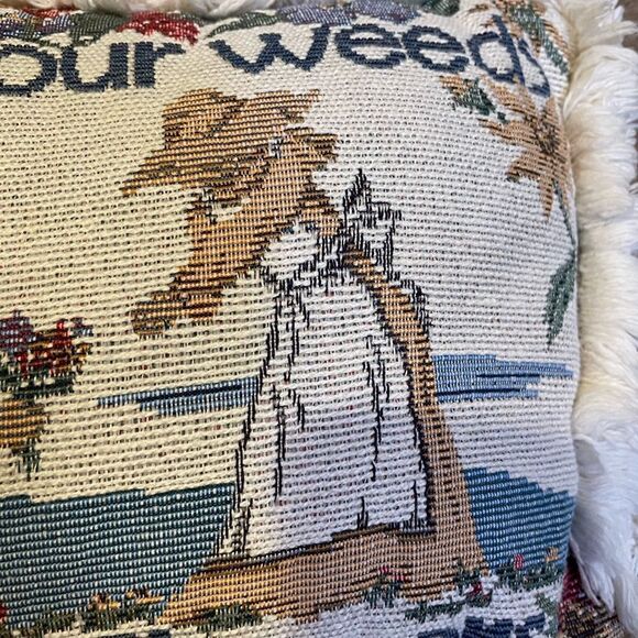 May All Your Weeds Be Wildflowers Embroidered Pillow - Picture 16 of 16